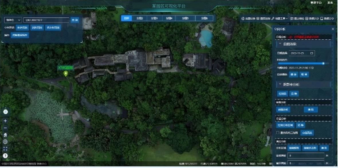 园区可视化平台界面截图